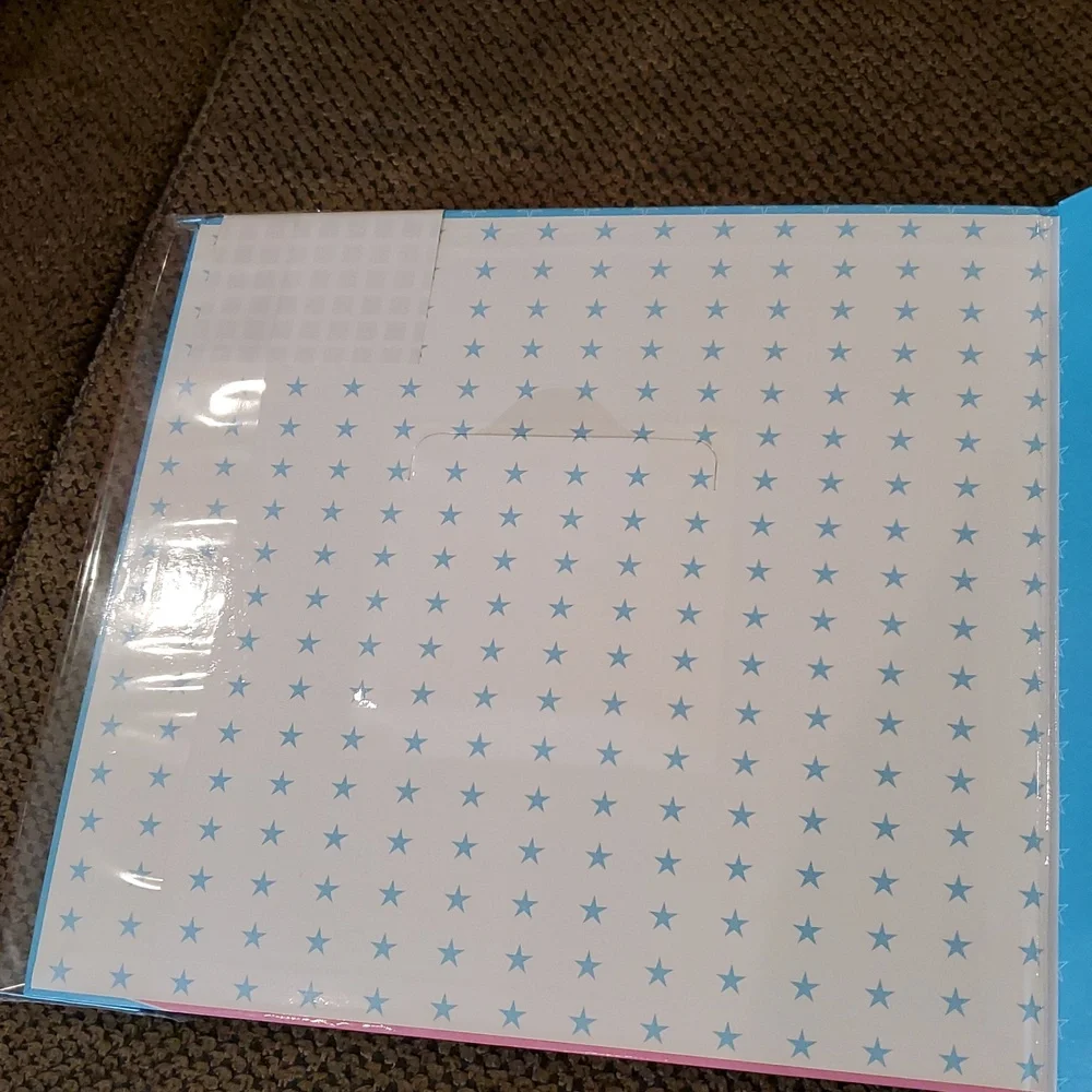 Gymnastics Themed 20 Page Scrapbook/Photo Album - Blue & Pink 12×12 New